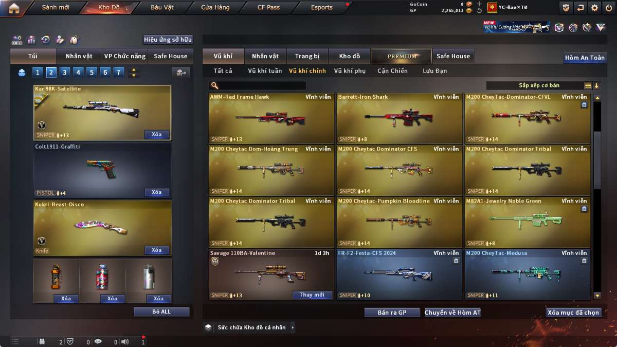 shop acc cf uy tin gia re